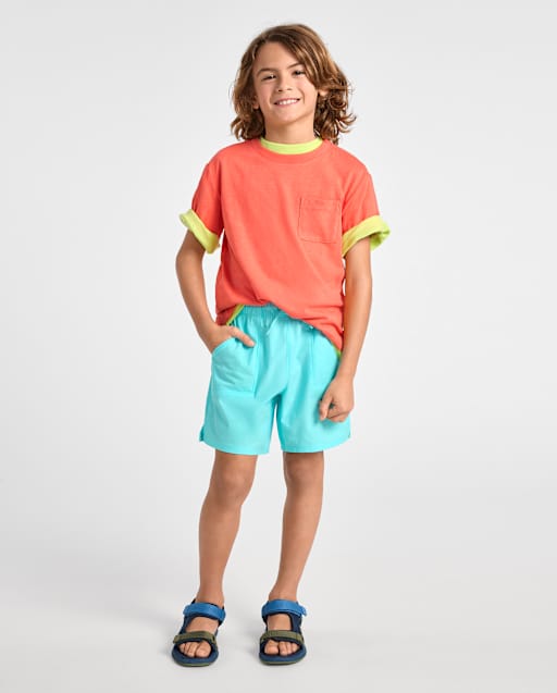 Boys Quick Dry Ripstop Pool To Play Active Shorts