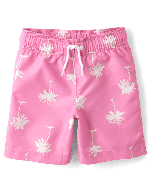Boys Print Swim Trunks