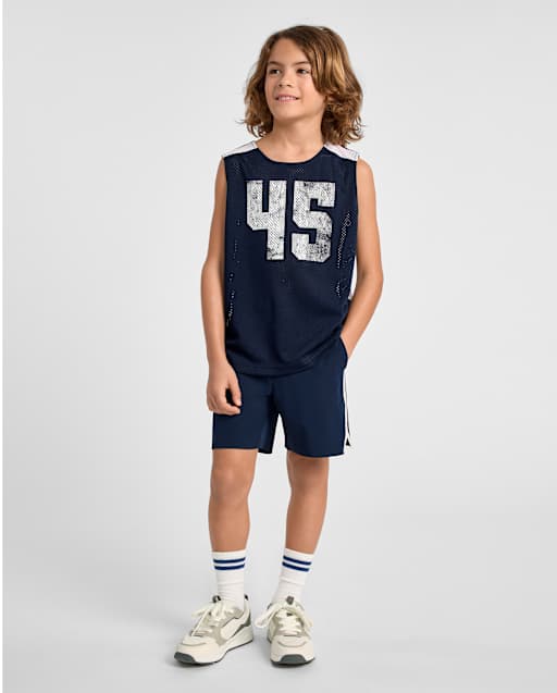 Boys Quick Dry Contrast Active Shorts