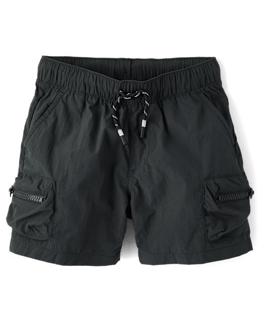 Boys Pull On Zip Cargo Shorts