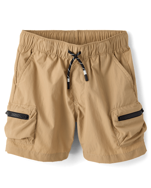 Boys Pull On Zip Cargo Shorts