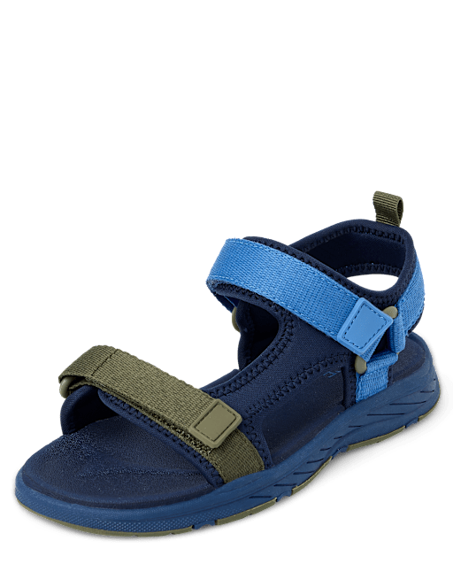 Boys Colorblock Webbed Sandals