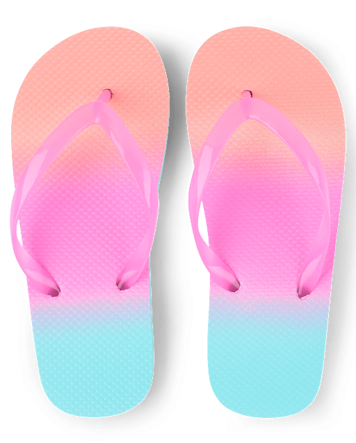 Girls Ombre Flip Flops