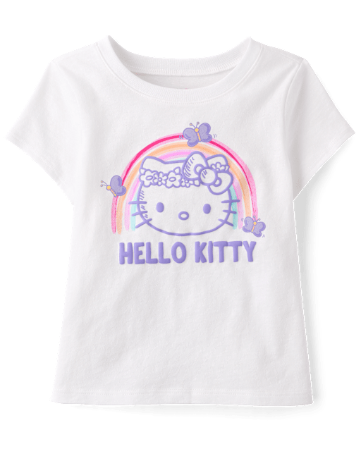 Toddler Girls Hello Kitty® Puff Print Rainbow Graphic Tee