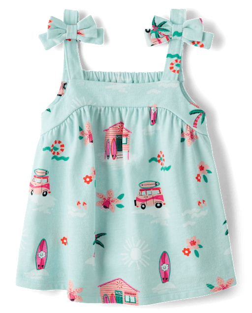 Toddler Girls Tie Shoulder Top