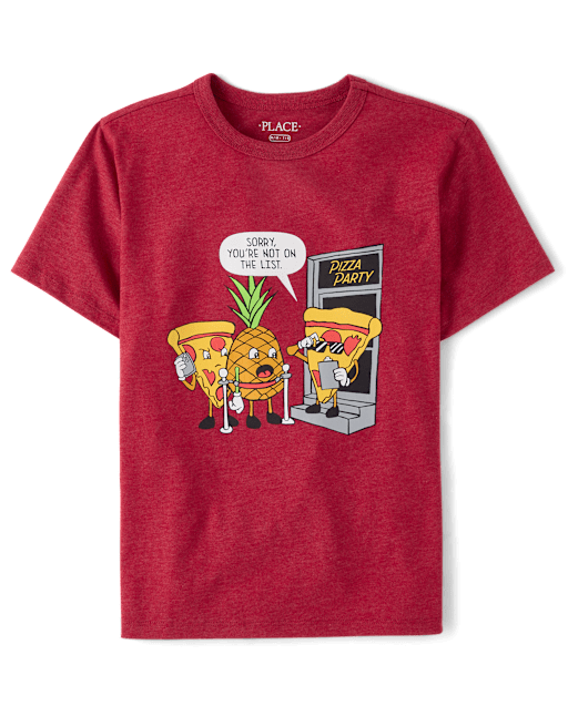 Boys Pizza Party Graphic Tee