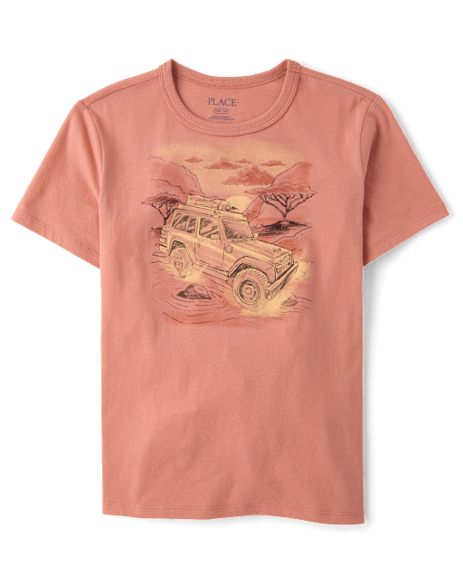 T-shirt graphique Desert Truck pour garçons