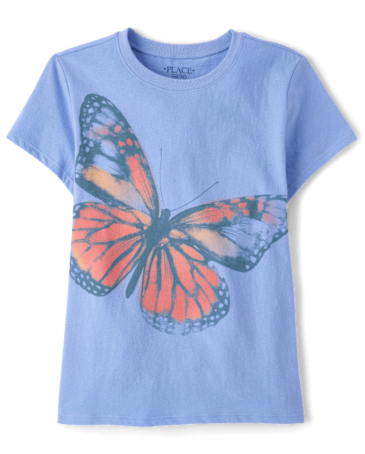 Girls Butterfly Graphic Tee