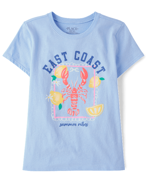 T-shirt à motif homard pour filles