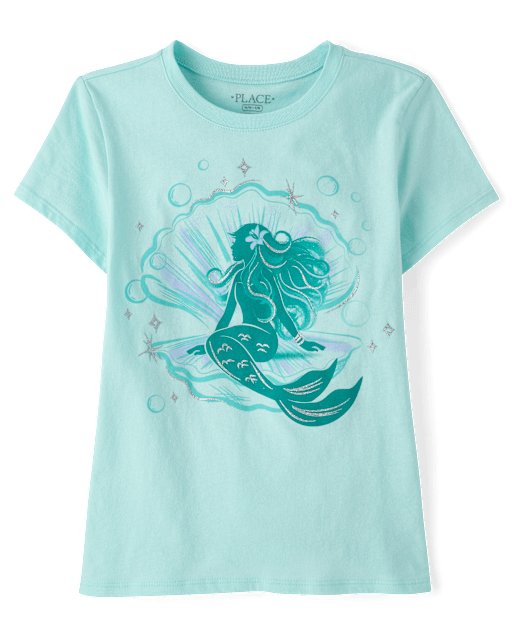 Girls Mermaid Graphic Tee