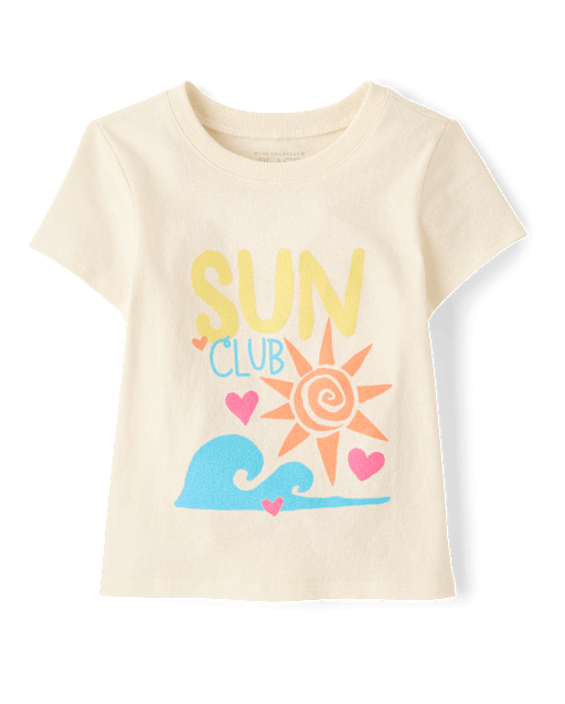 Baby And Toddler Girls Sun Club Graphic Tee