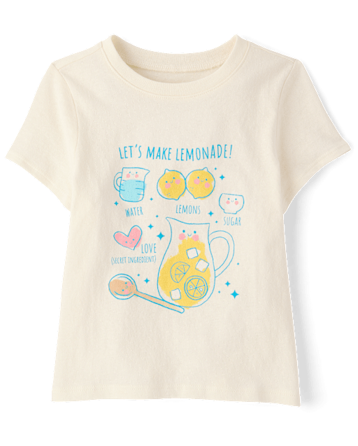Baby And Toddler Girls Lemonade Graphic Tee