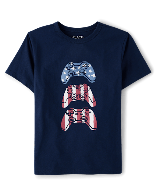 Boys Americana Video Game Graphic Tee