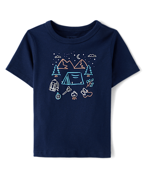 T-shirt graphique de camping pour bébés et petits garçons