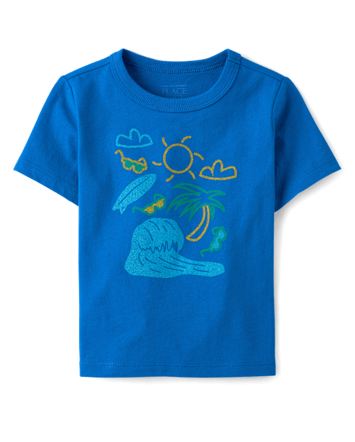 Baby And Toddler Boys Summer Icons Graphic Tee