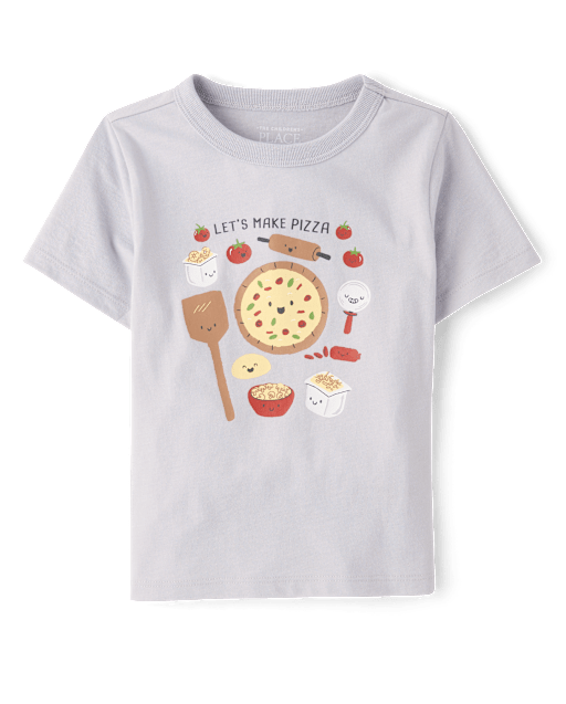 Baby And Toddler Boys Pizza Graphic Tee
