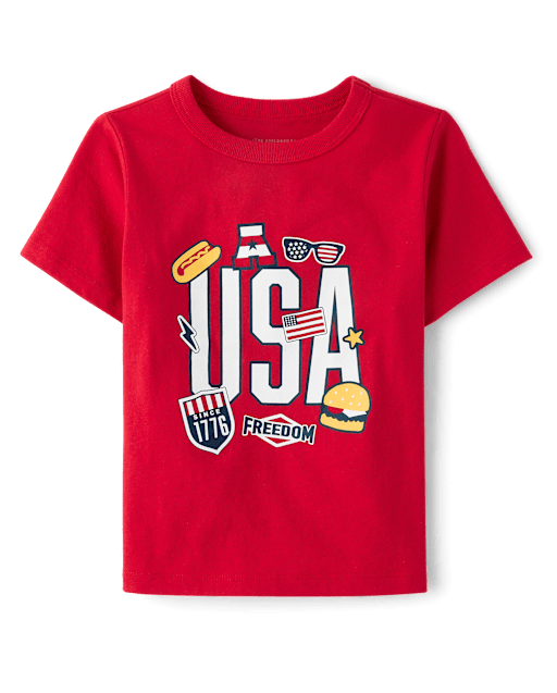 Baby And Toddler Boys USA Graphic Tee