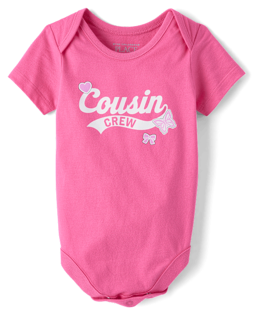 Baby Girls Cousin Crew Graphic Bodysuit