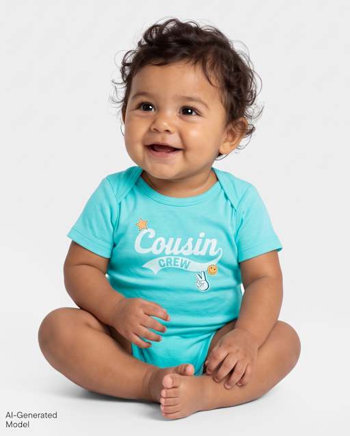 Baby Boys Cousin Crew Graphic Bodysuit