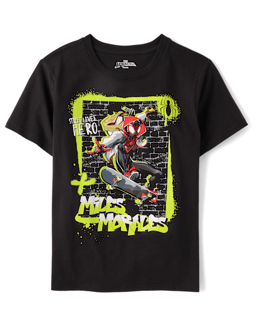 Boys Spider-Manâ¢ Miles Morales Graphic Tee