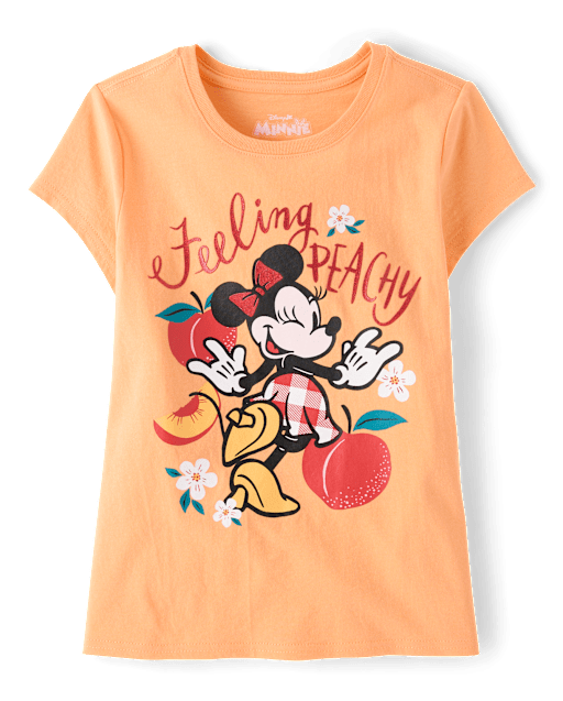 Girls Minnie Mouse™ Peach Graphic Tee
