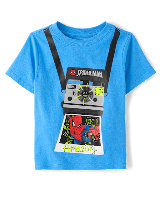 Baby And Toddler Boys Spider-Man™ Camera Graphic Tee