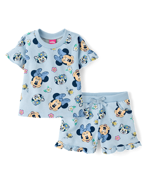 Toddler Girls Minnie Mouse Flutter 2-Piece Outfit Set
