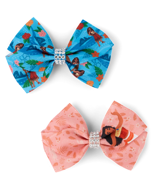 Girls Moana™ Bow Hair Clip 2-Pack