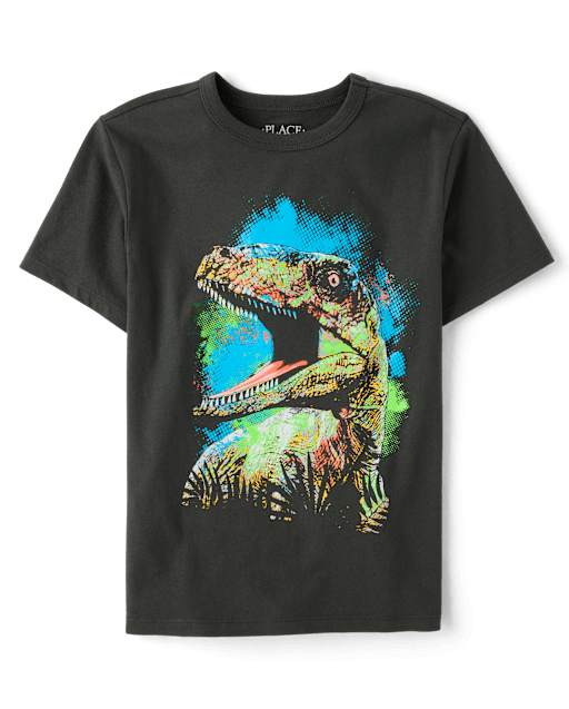 Boys Dino Head Graphic Tee