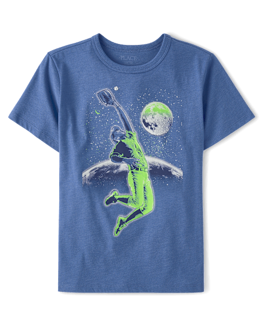 T-shirt graphique pour garçon joueur de baseball