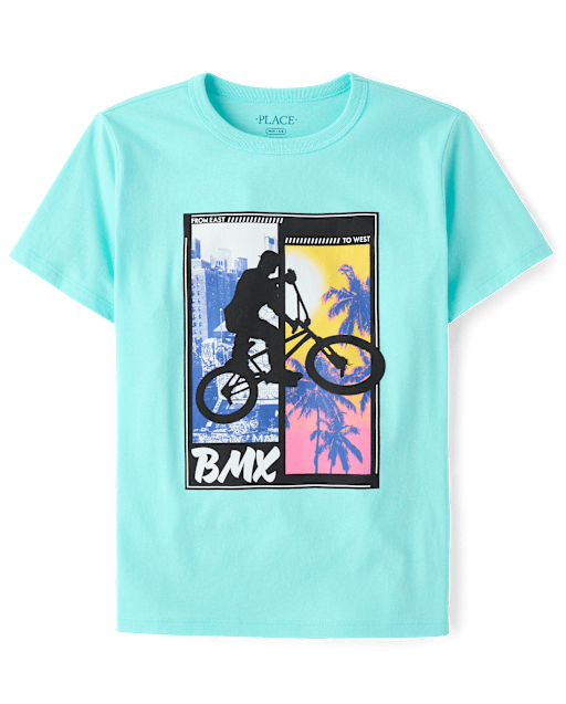 T-shirt graphique vélo BMX garçon