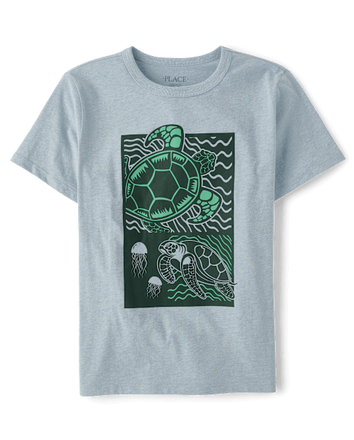 T-shirt à motif tortue pour garçon