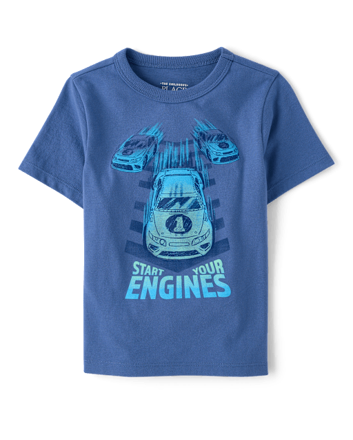 Baby And Toddler Boys Racecar Graphic Tee