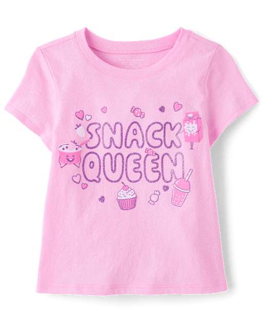 Baby And Toddler Girls Snack Queen Graphic Tee