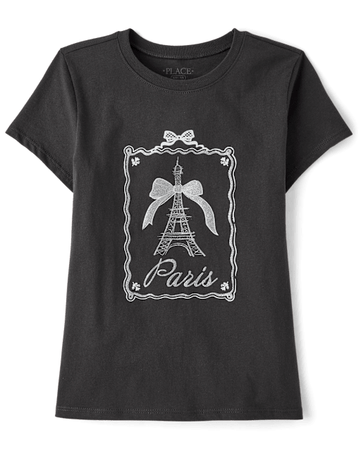 Girls Paris Graphic Tee