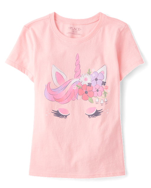 Girls Unicorn Graphic Tee