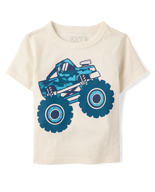 Baby And Toddler Boys Monster Truck Graphic Tee