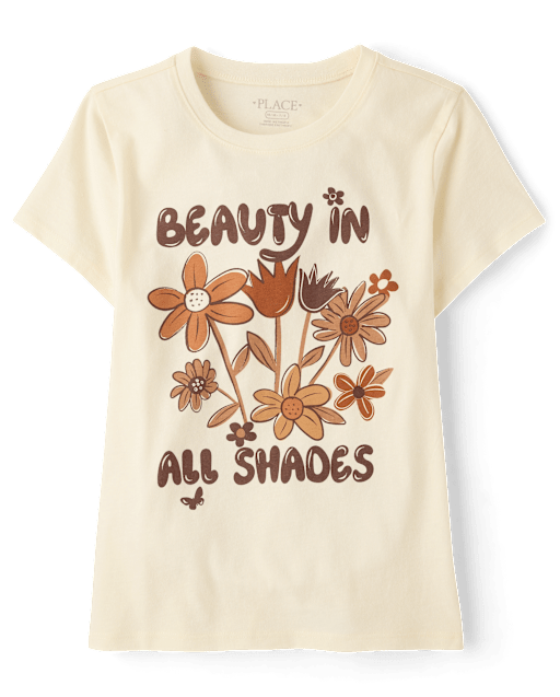Girls Beauty In All Shades Graphic Tee