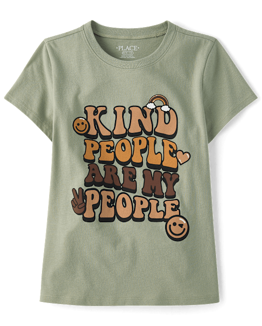 Girls Kind People Graphic Tee