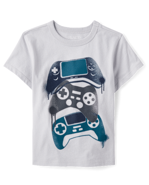 Boys Video Game Controllers Graphic Tee