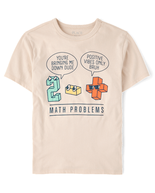 Boys School Math Problems Graphic Tee