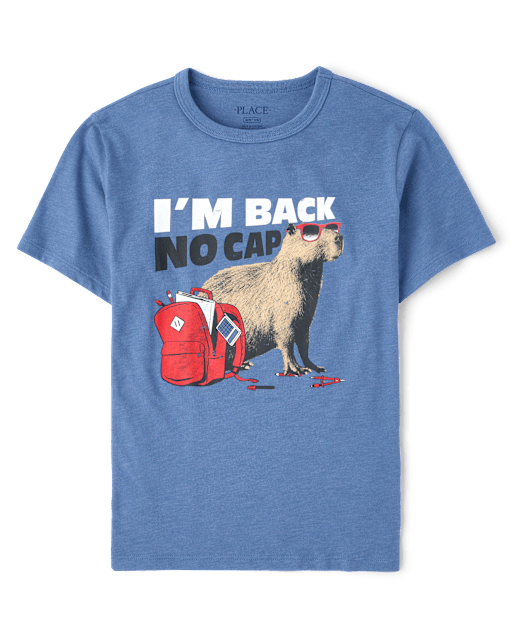 Boys School I'm Back No Cap Graphic Tee