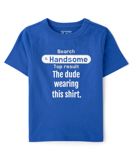 Baby And Toddler Boys Handsome Graphic Tee