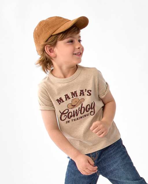 Baby And Toddler Boys Mama's Cowboy Graphic Tee