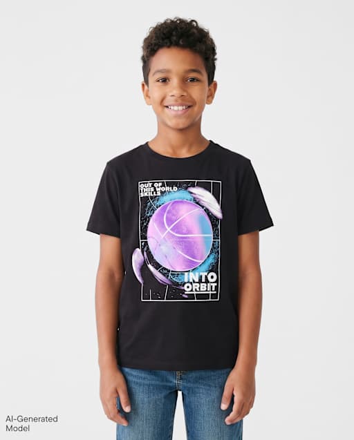 Boys Basketball Graphic Tee