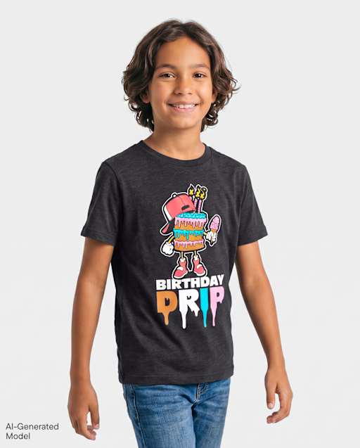 Boys Birthday Drip Graphic Tee