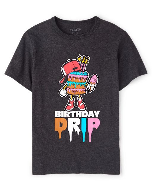 Boys Birthday Drip Graphic Tee