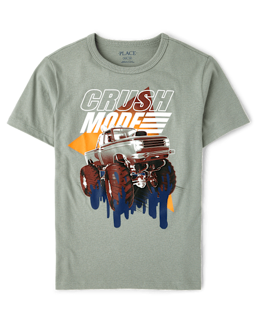 Boys Crush Monster Truck Graphic Tee