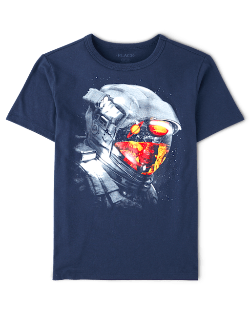 Boys Space Helmet Graphic Tee