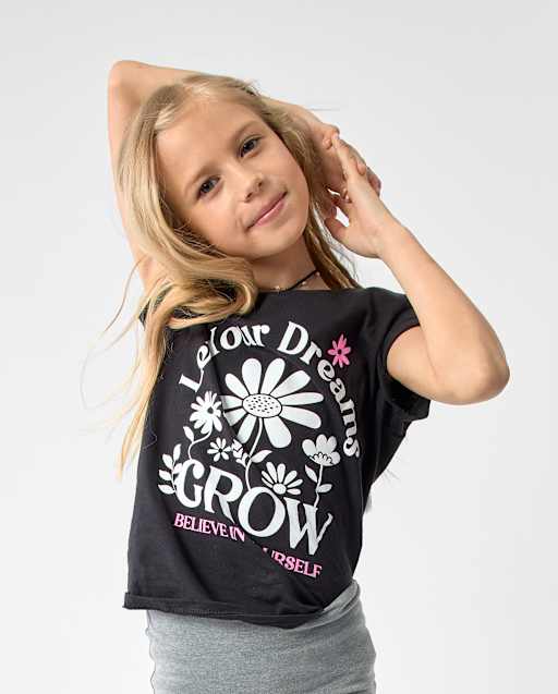 Girls Let Your Dreams Grow Graphic Tee
